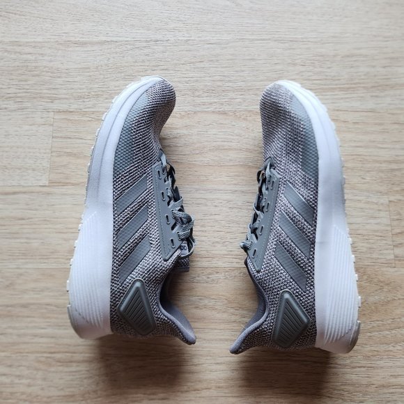 Adidas Duramo 9 Cloudfoam Mesh Athletic Gym Running Sneaker Lace Grey main image 9